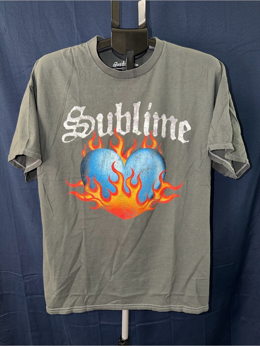Sublime Flaming Heart Graphic Tee (L/XL) – Vintage Style